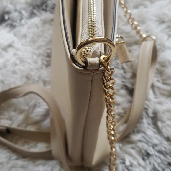 Enzo Angiolini Cami Crossbody Bag Tapioca with Gold Chain NWT - Picture 10 of 14